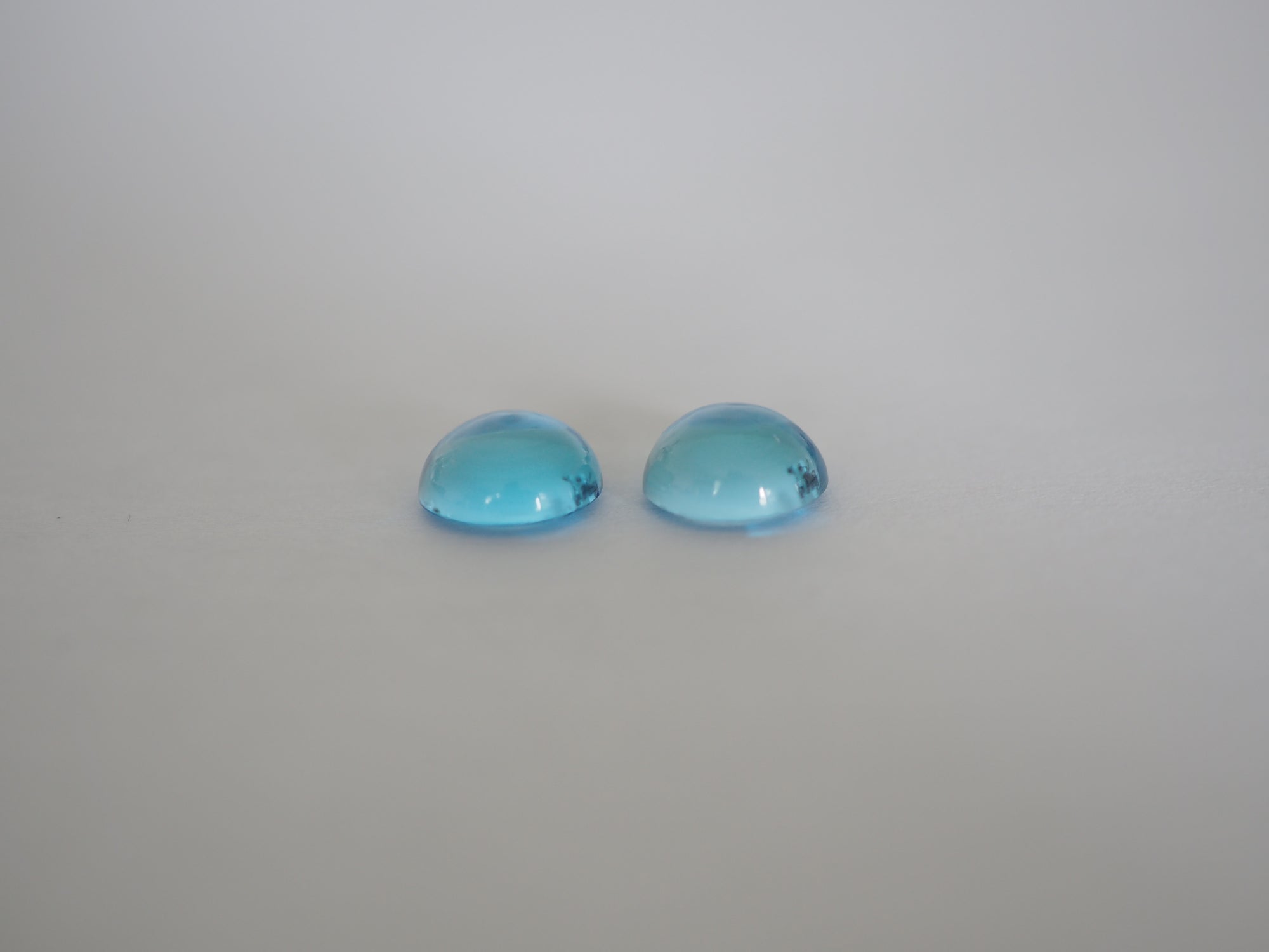 Swiss Blue Topaz Cabochon 8 mm
