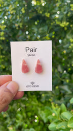 Rhodochrosite 18x10mm Matching Pair Cabochon
