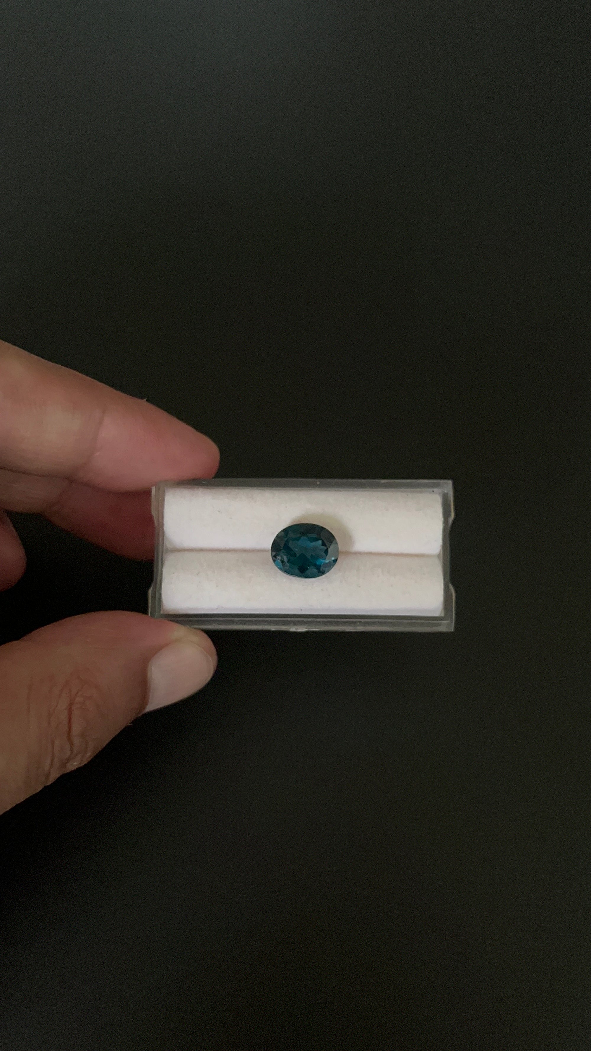 London Blue Topaz Faceted 11x9 mm Single piece Approximately 4.40 Carat (GTG-TO-85)