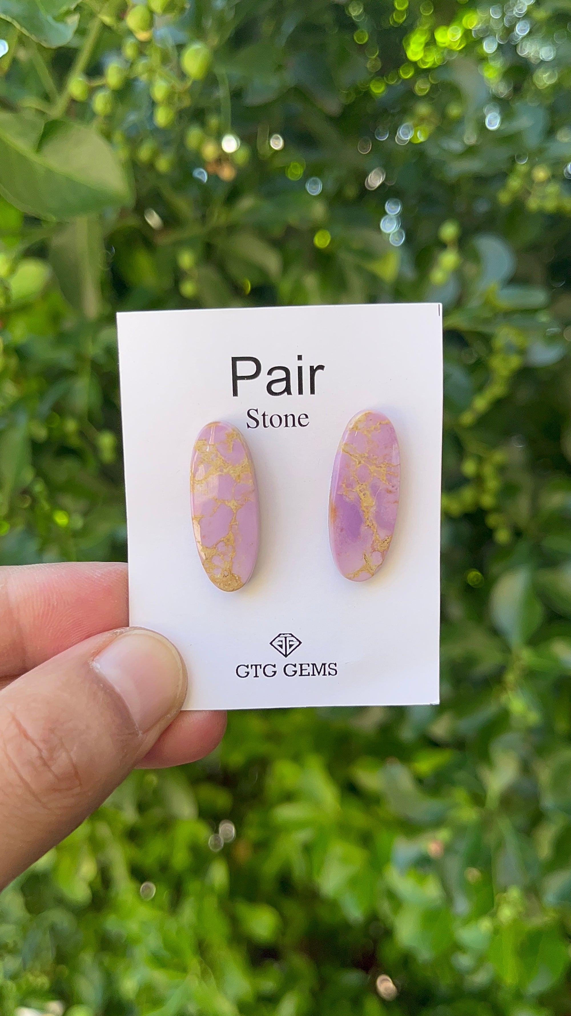 Phosphosiderite Matching Cabochon 15x11mm, Approximately 20.5 Carat (GTG-MPC-8)