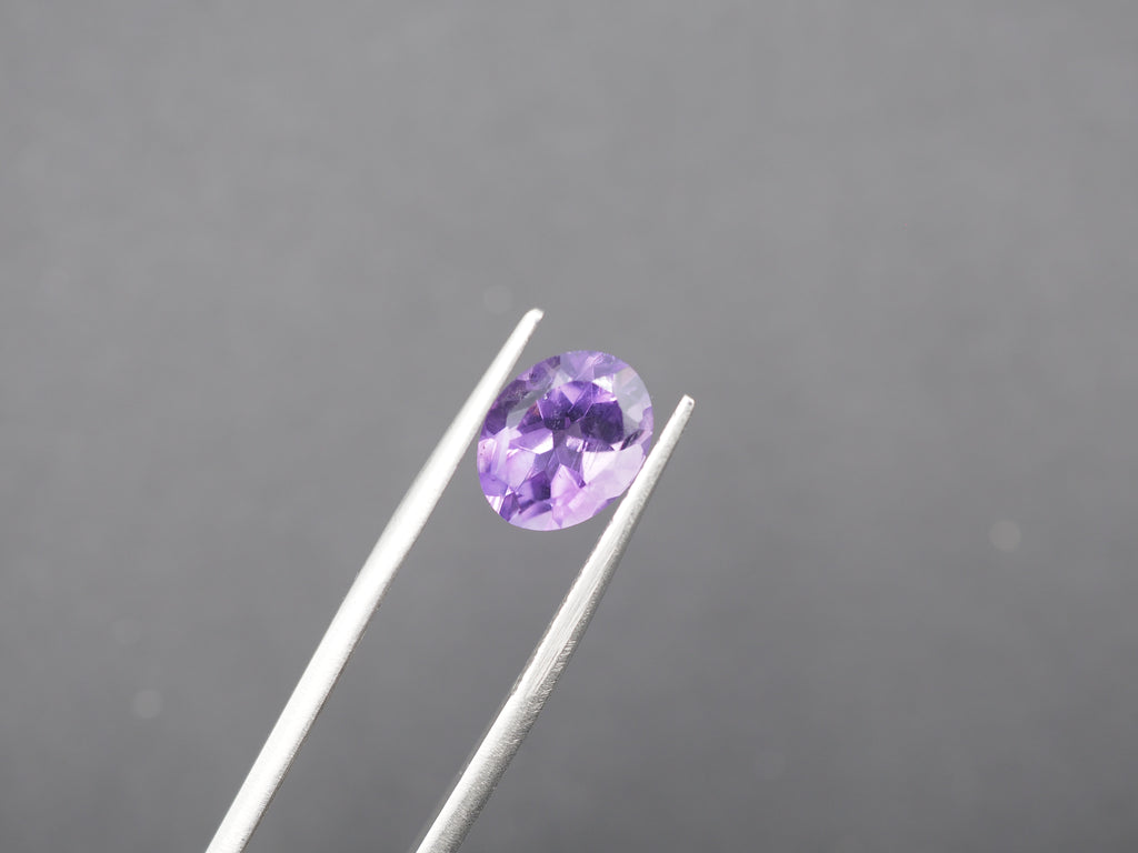 Amethyst Faceted 10x8 mm Matching Pair Approximately 4.70 Carat (GTG-AM-72)
