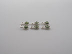 Peridot Silver Bezel, Single Connector, 4 mm, Peridot Charm (GTG-SBP-12)