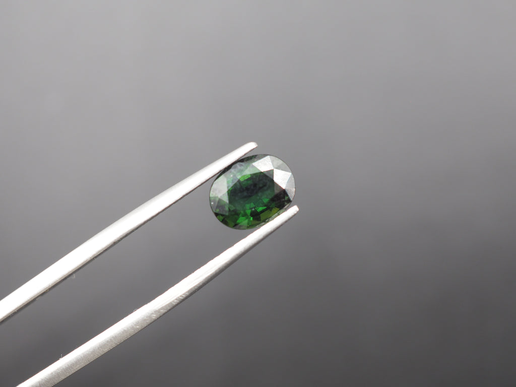 Natural Chrome Tourmaline Faceted 8.8x6.9 mm Single Piece Approximately 1.58 Carat (GTG-TOU-352)