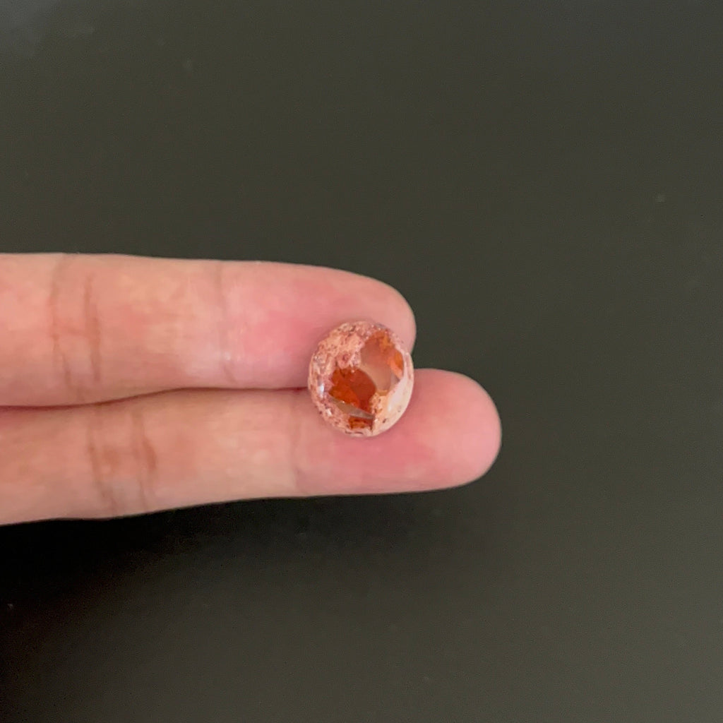 Mexican Fire Opal Cabochon 16x14 mm Approximately 6.36 Carat (GTG-MFO-9)