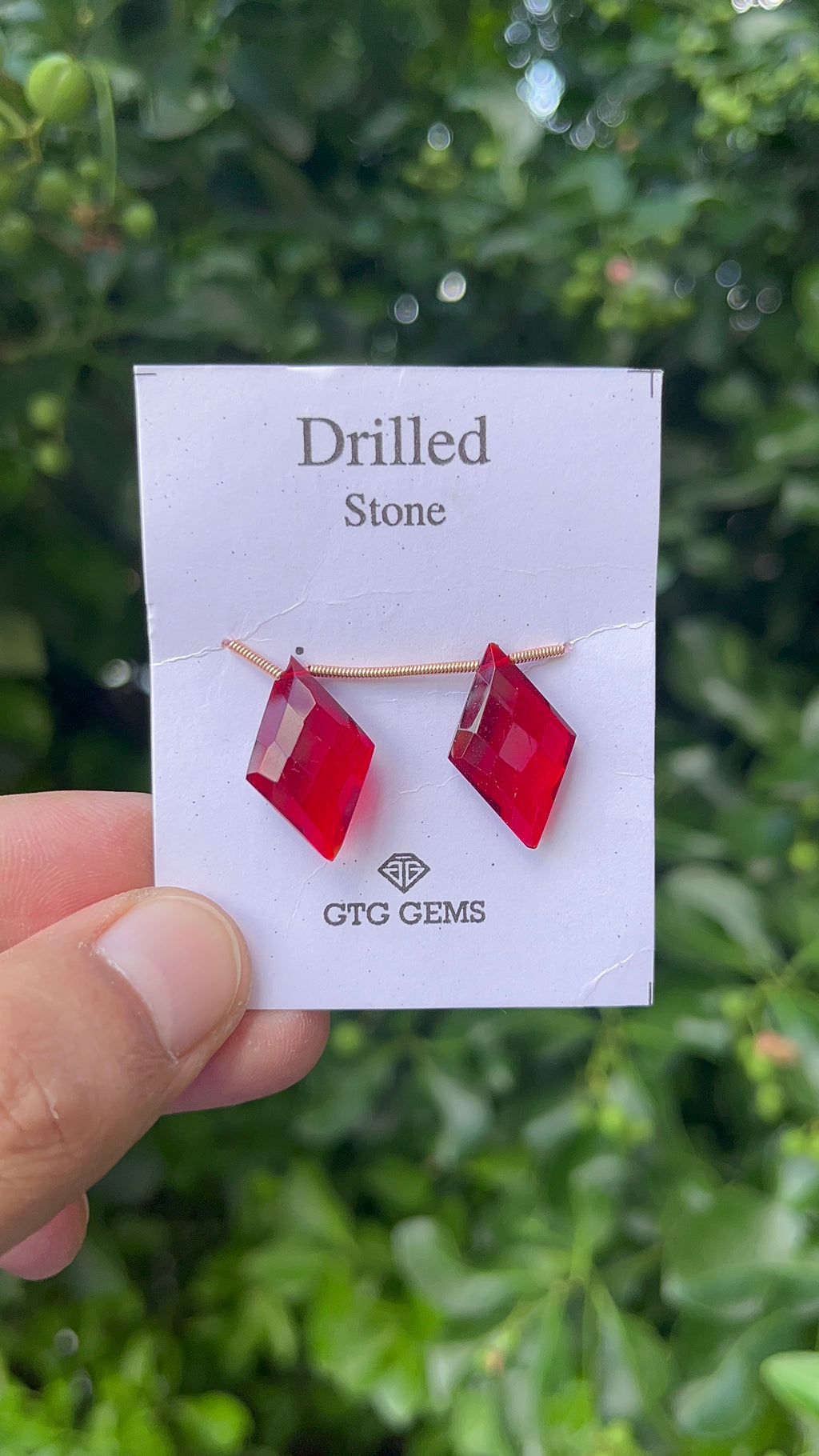 Drilled Garnet Hydro 22x13mm Approximately 14 Carat (GTG-HG-5)