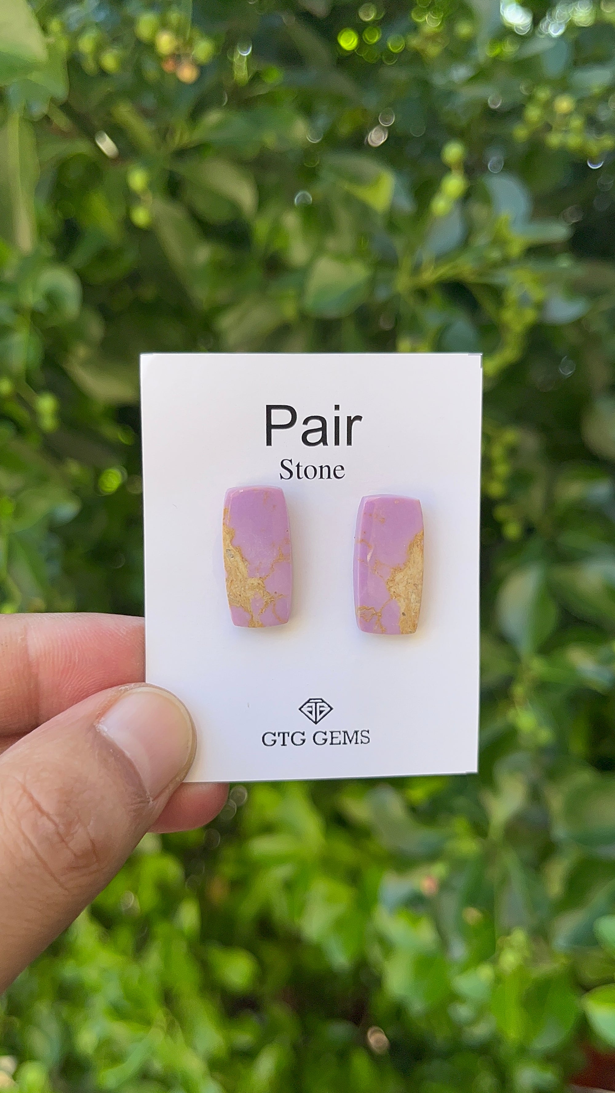 Phosphosiderite Matching Cabochon 21x10 mm, Approximately 15.5 Carat (GTG-MPC-9)