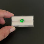 Green Topaz, Faceted 9x7 mm, Approximately 2.25 Carat (GTG-GTO-37)