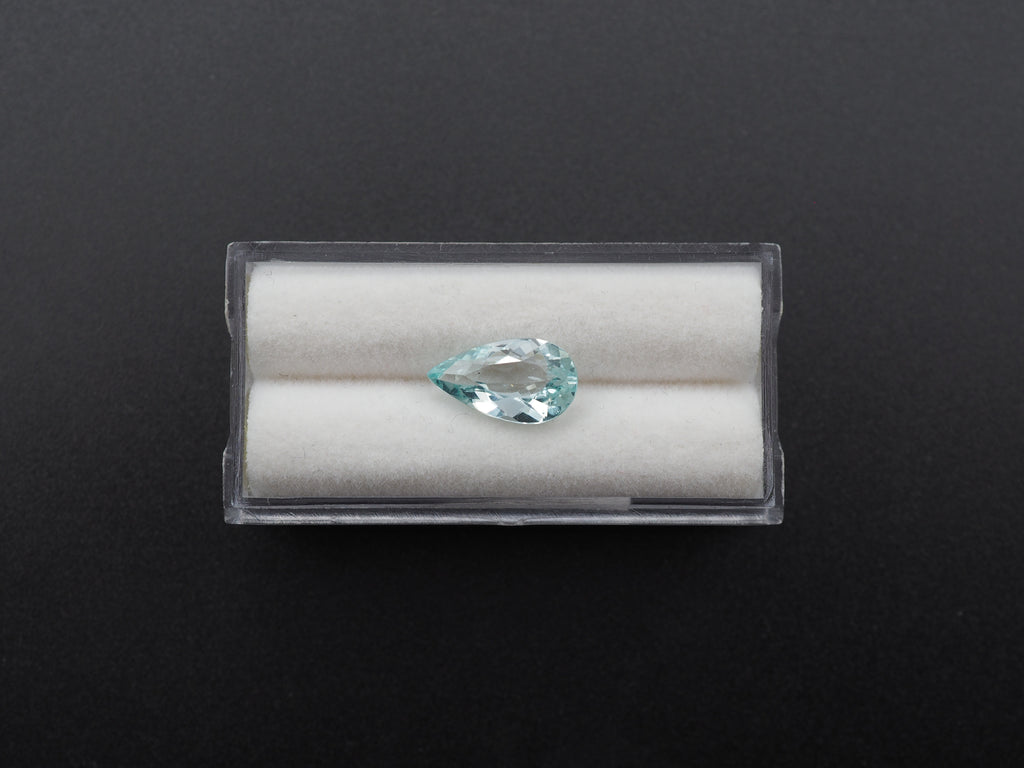 Faceted Pear Shape Apatite 13 x7.5 x 4  mm Single Piece Approximately 2.59 Carat