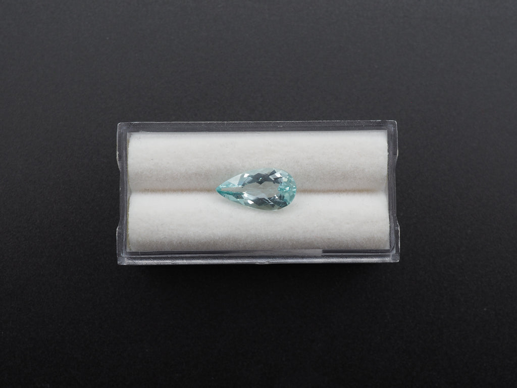 Faceted Pear Shape Apatite 14x7x4.5 mm Single Piece Approximately 2.99 Carat