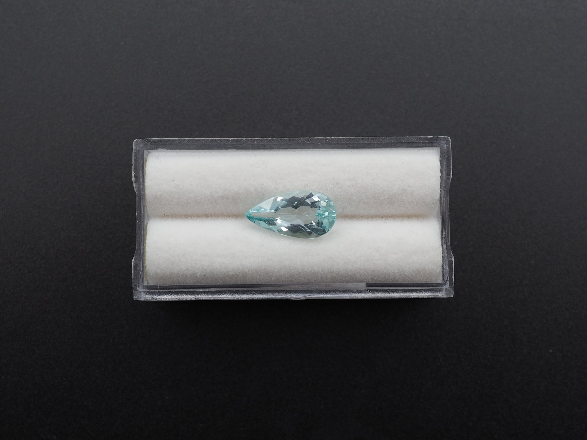 Faceted Pear Shape Apatite 14x7x4.5 mm Single Piece Approximately 2.99 Carat