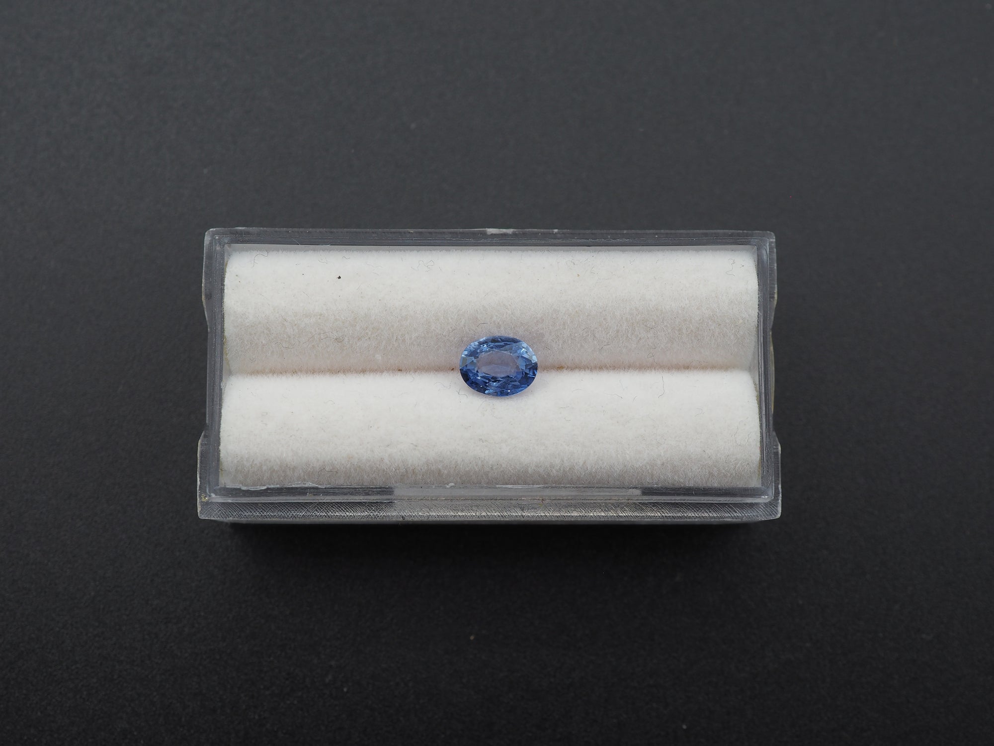 Blue Sapphire Faceted  Oval Shape 6.5 x 5.0 x 3.0 mm Single Piece  Approximately 0.93 Carat