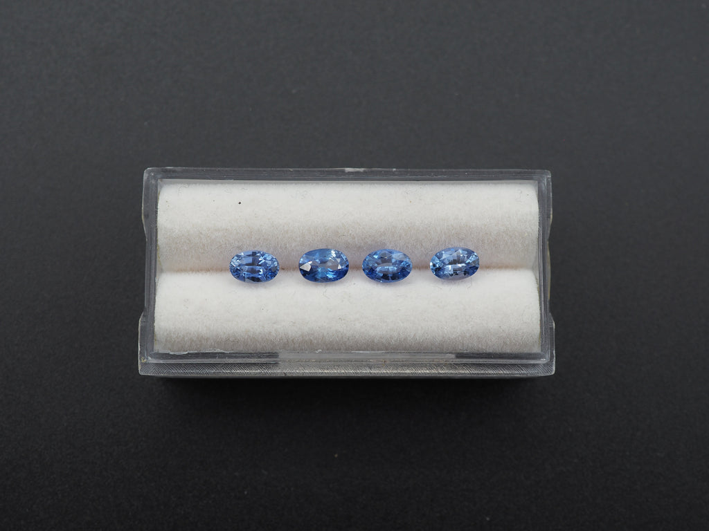 Ceylon Blue Sapphire Faceted  Oval Shape 6 x 4 mm  Approximately 2.28 Carat,