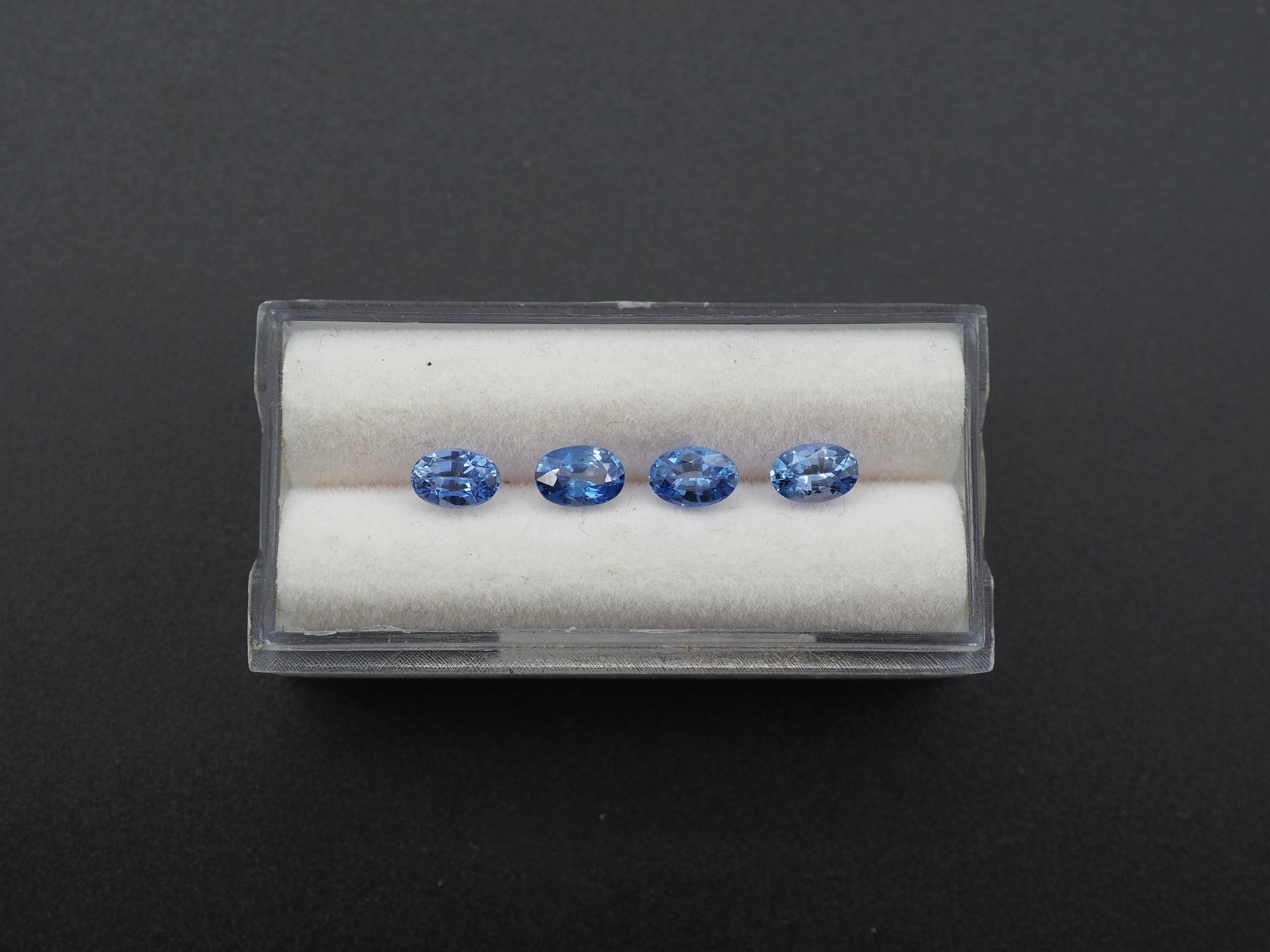 Ceylon Blue Sapphire Faceted  Oval Shape 6 x 4 mm  Approximately 2.28 Carat,