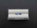 Blue Sapphire Faceted Oval Shape 6 x 4 x mm & 6 x 4 mm Matching Pair Approximately 1.45 Carat