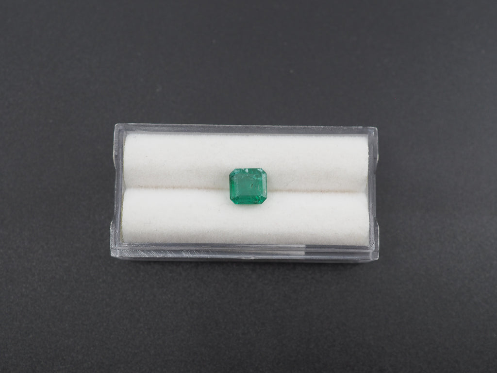 Zambian Faceted Emerald Square Shape 6.28x6.61x3.92 mm Single Piece Approximately 1.51 Carat (GTG-EM-30)