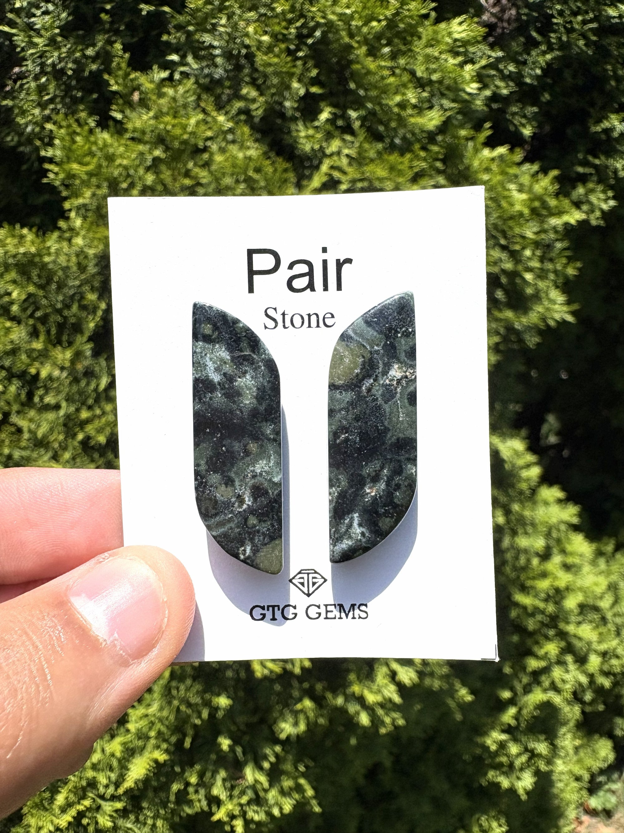 Star Galaxy Matching Pair Cabochon 34x13 mm, Approximately 33.50 carat (GTG-MSG-3)