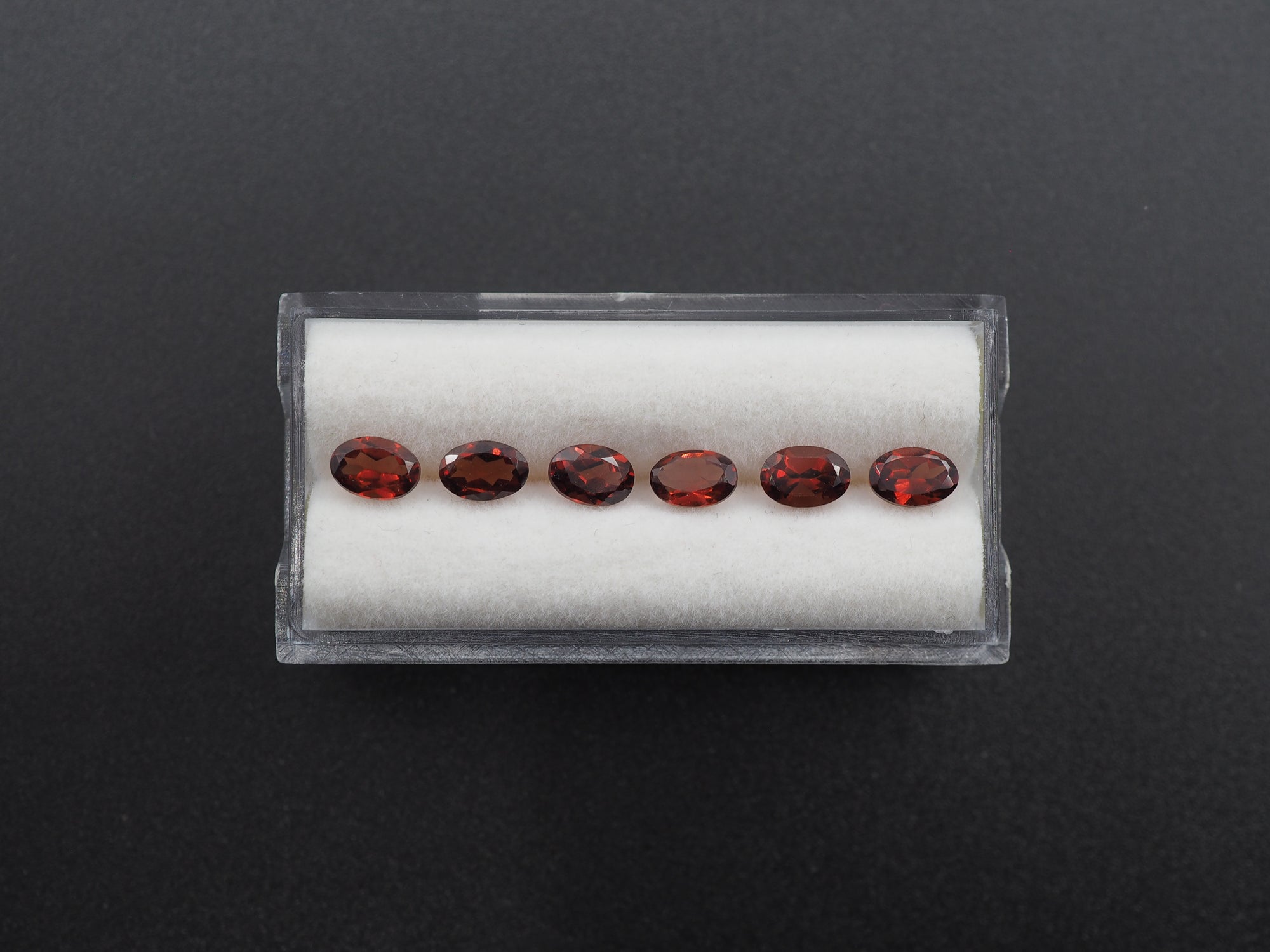 Rhodolite Garnet Faceted Oval Shape 6 x 4 mm Approximately 3.50 Carat, 6 Pieces