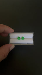 Green Topaz, Faceted Matching Pair  6.1 mm, Approximately 1.80 Carat (GTG-GTO-6)