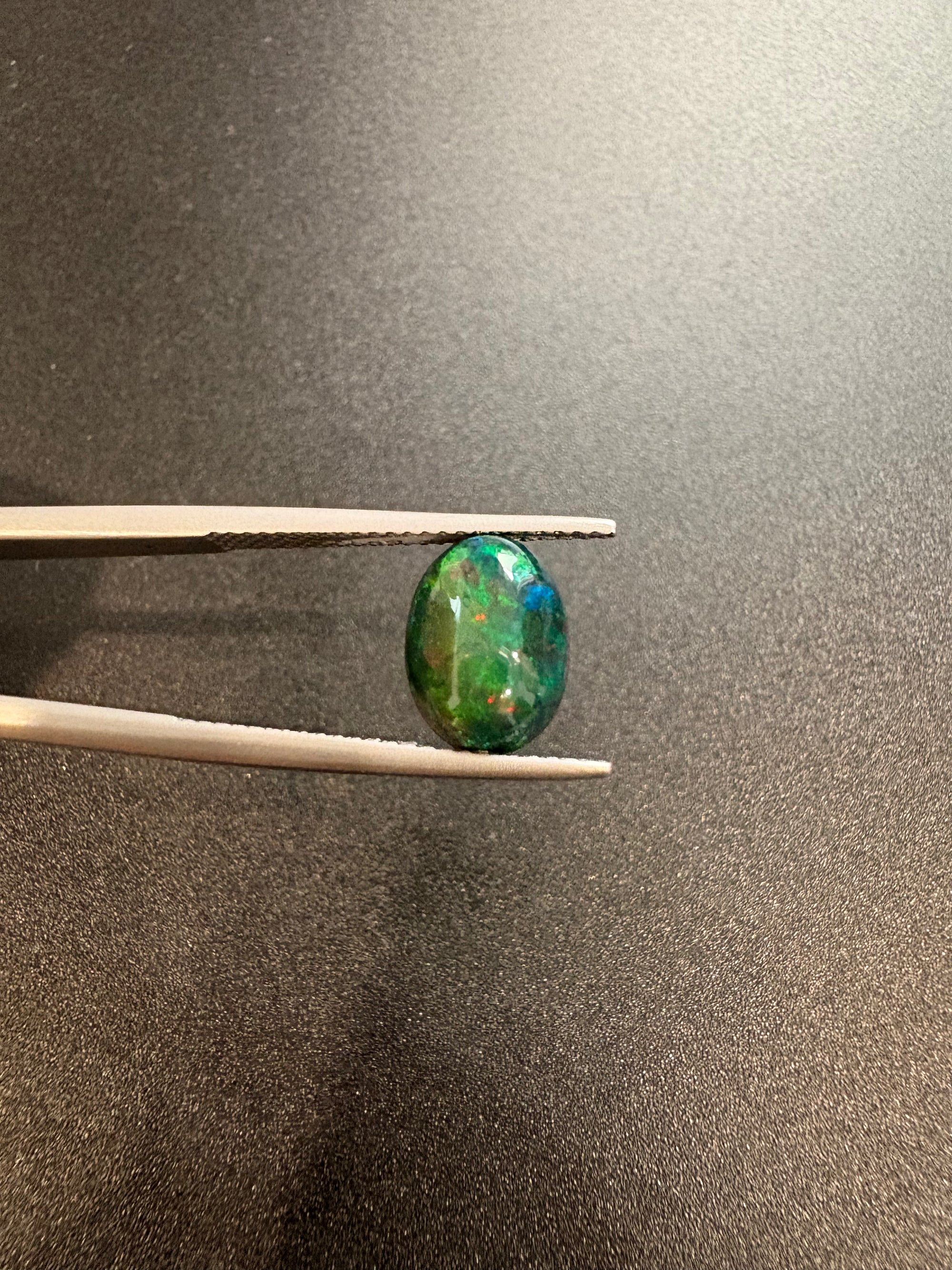 Ethiopian Black Opal 10x8mm Approximately 1.68 Carat (GTG-BOP-16)