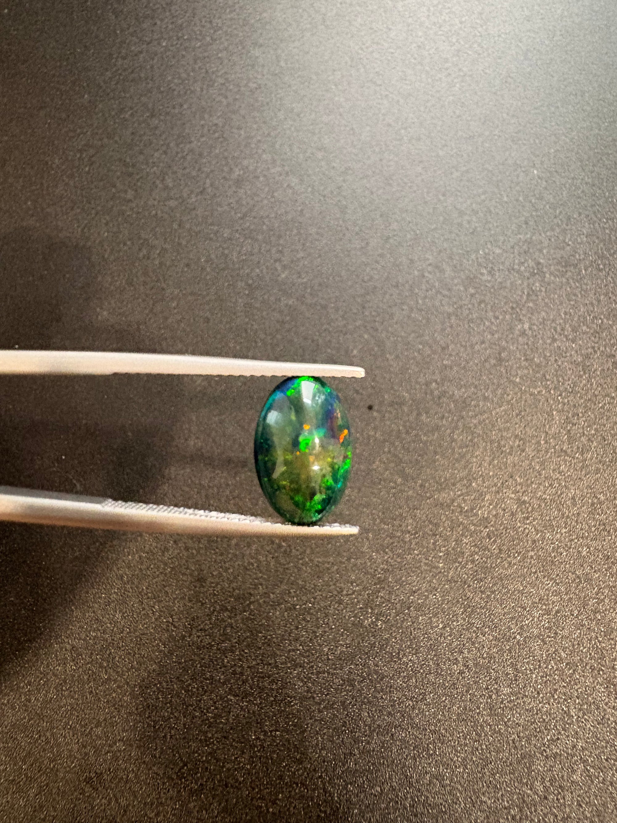 Ethiopian Black Opal 12x8mm Approximately 1.55 Carat (GTG-BOP-28)