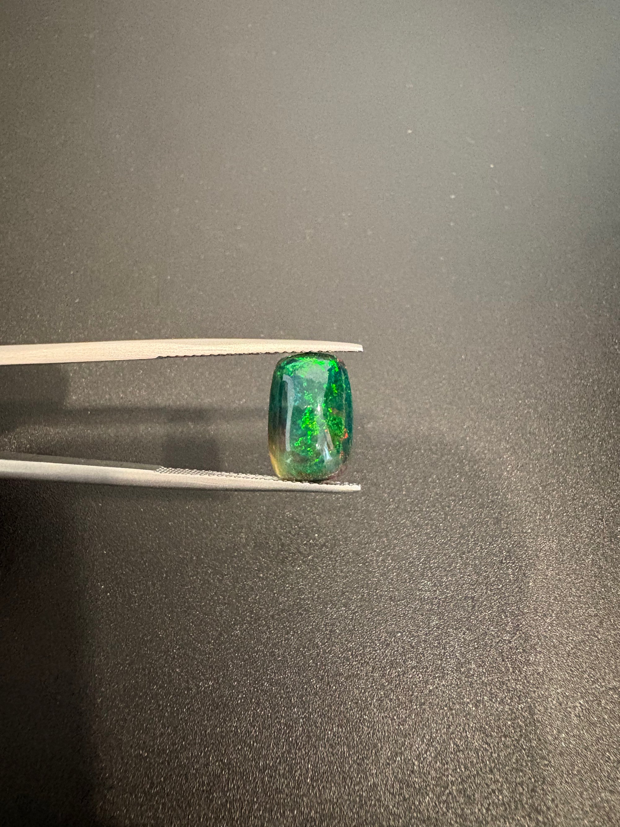 Ethiopian black opal rectangle shape 12.5x 8.5 mm approximately 2.50 carat (GTG-BOP-65)