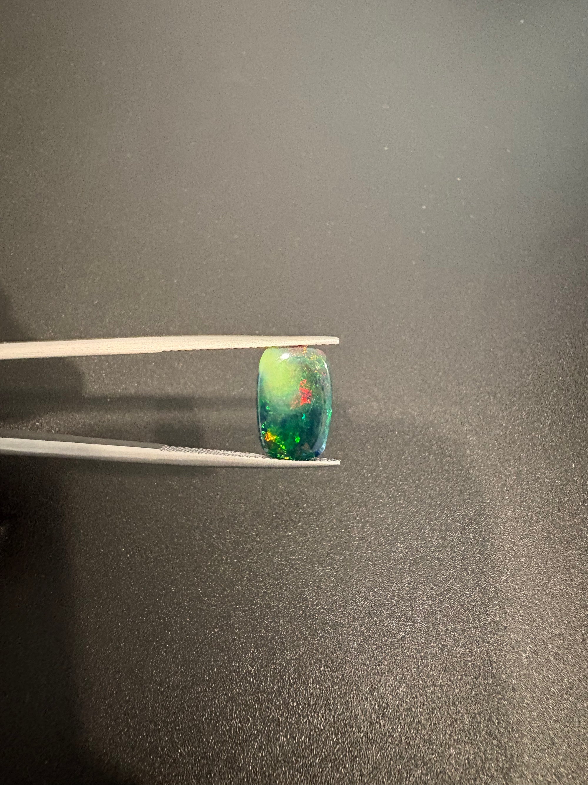 Ethiopian black opal rectangle shape 12.5x 8.5 mm approximately 2.50 carat (GTG-BOP-65)