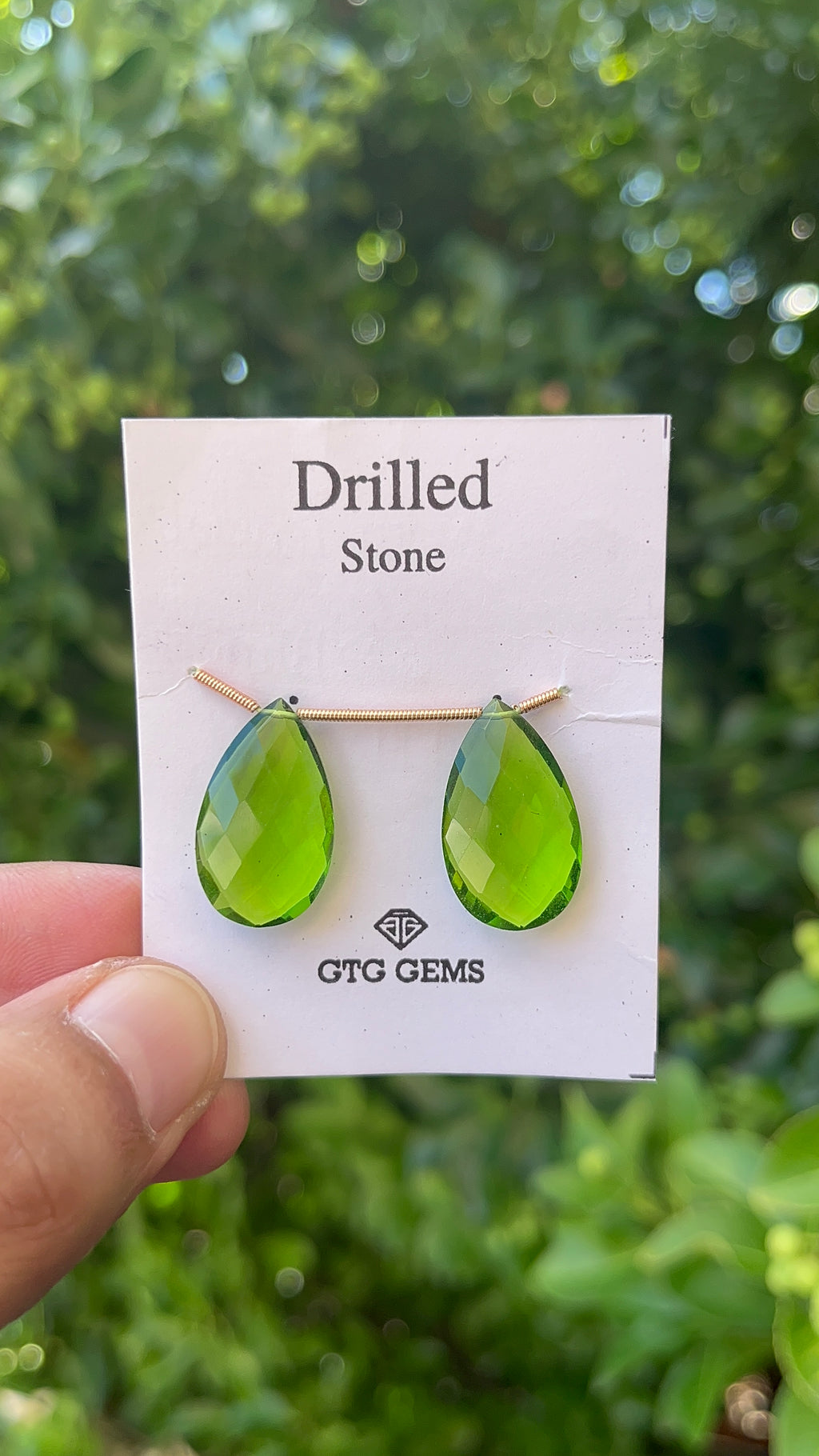 Drilled Peridot Hydro 22x13 mm Approximately 21 Carat (GTG-HP-5)