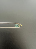 Gold Filled Zambian Emerald 8x6 mm Single Piece, Emerald Charm