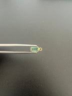 Gold Filled Zambian Emerald 7.5x5.5 mm Single Piece, Emerald Charm