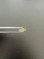 Gold Filled Zambian Emerald 7.5x5.5 mm Single Piece, Emerald Charm