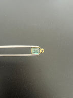 Gold Filled Zambian Emerald 8x6 mm Single Piece, Emerald Charm