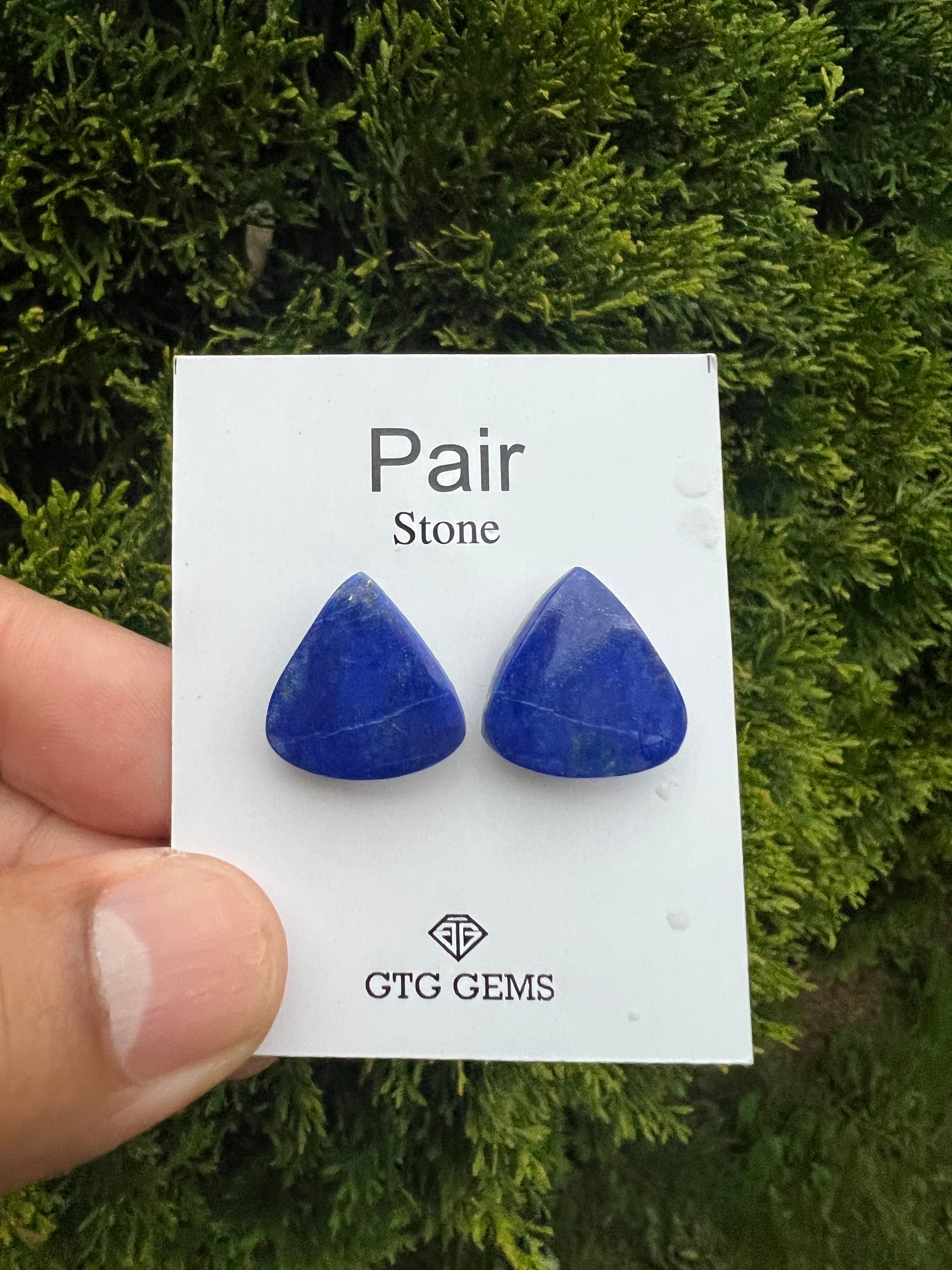 Lapis Lazuli matching pair cabochon18x17mm (GTG-ML-9)
