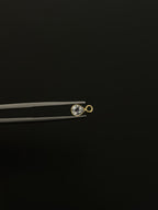 Natural Spinel 18K Gold Filled Bezel 5x4 mm, Single Connector