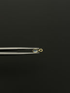 Natural Spinel 18K Gold Filled Bezel 5x4 mm, Single Connector