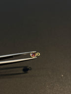 Tourmaline 18K Gold Filled Bezel 5 mm, Single Connector