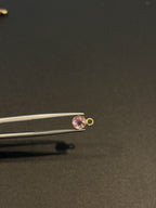 Tourmaline 18K Gold Filled Bezel 5 mm, Single Connector