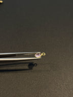 Tourmaline 18K Gold Filled Bezel 5 mm, Single Connector