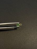 Tourmaline 18K Gold Filled Bezel 5 mm, Single Connector