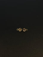 Tourmaline 18K Gold Filled Bezel 5 mm, Single Connector