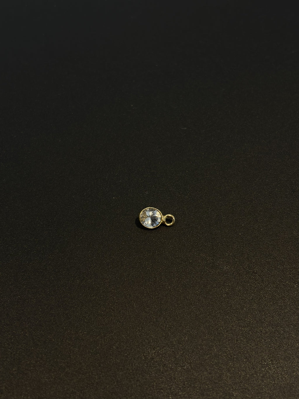 Tourmaline 18K Gold Filled Bezel 6x4 mm, Single Connector