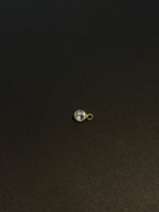 Tourmaline 18K Gold Filled Bezel 6x4 mm, Single Connector