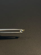 Tourmaline 18K Gold Filled Bezel 6x4 mm, Single Connector