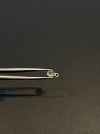 Tourmaline 18K Gold Filled Bezel 6x4 mm, Single Connector