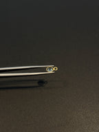 Tourmaline 18K Gold Filled Bezel 6x4 mm, Single Connector