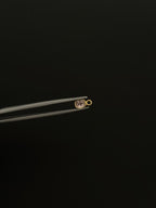 Tourmaline 18K Gold Filled Bezel 6x4 mm, Single Connector