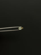 Tourmaline 18K Gold Filled Bezel 6x4 mm, Single Connector