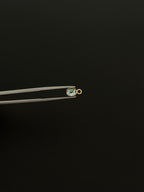 Tourmaline 18K Gold Filled Bezel 6x4 mm, Single Connector