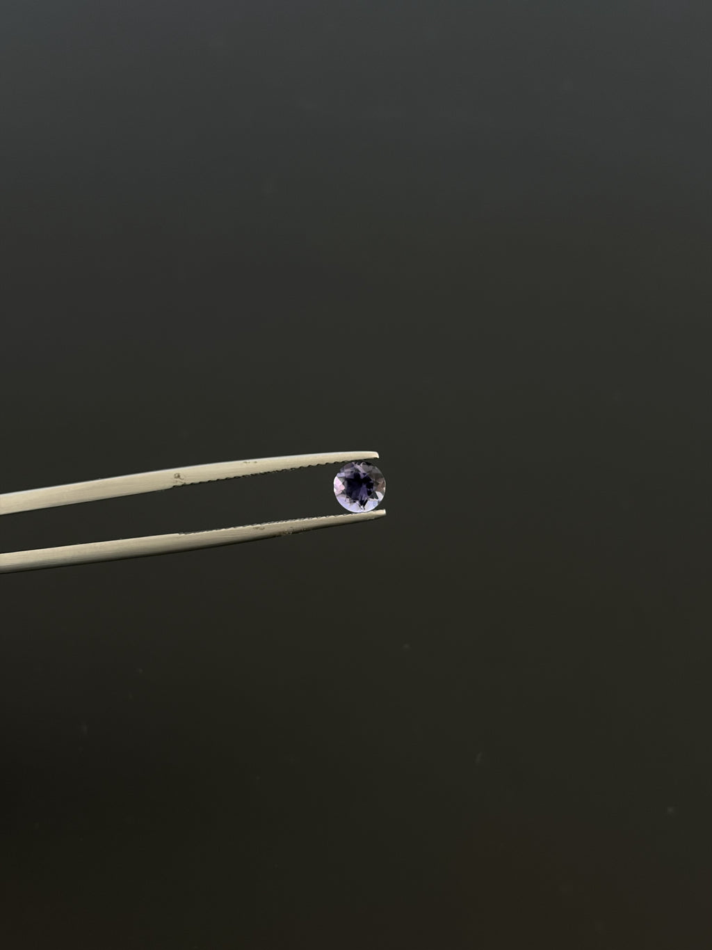 Iolite Faceted Gemstone Round 5 mm, Approximately 1.95 Carat
