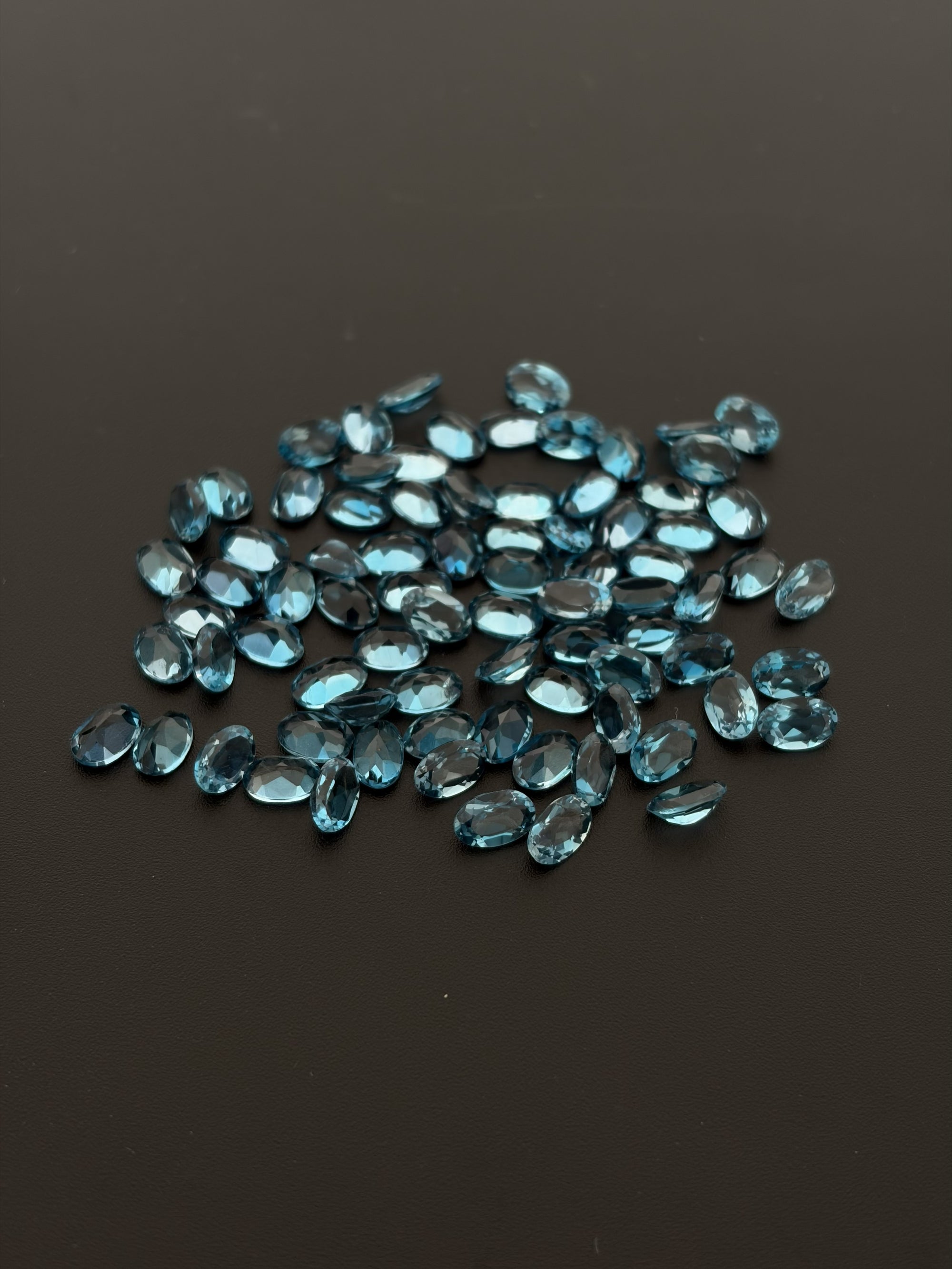 London Blue Topaz Faceted 6.2x4.2 mm