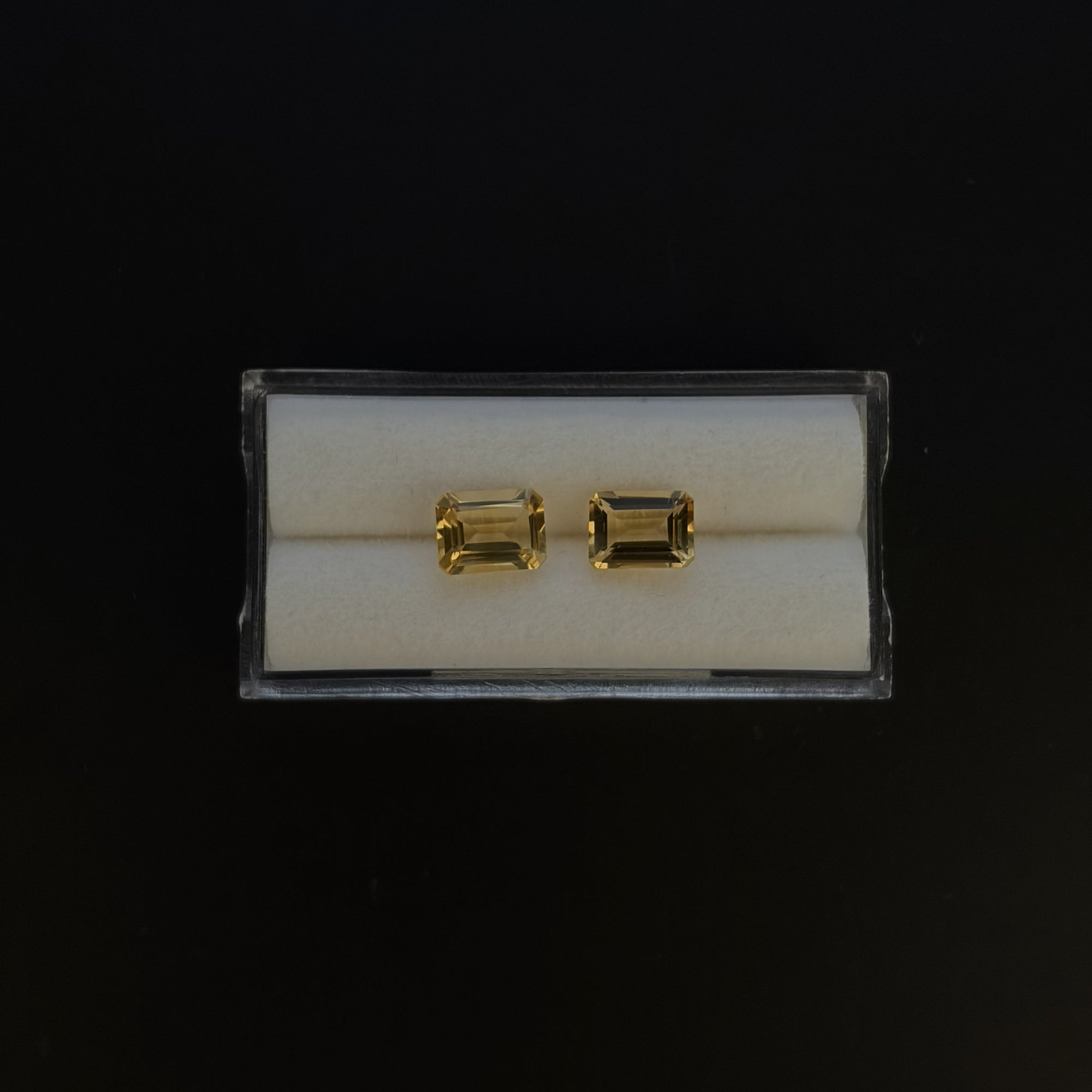 Citrine Faceted 8.1x6.1 mm Matching Pair
